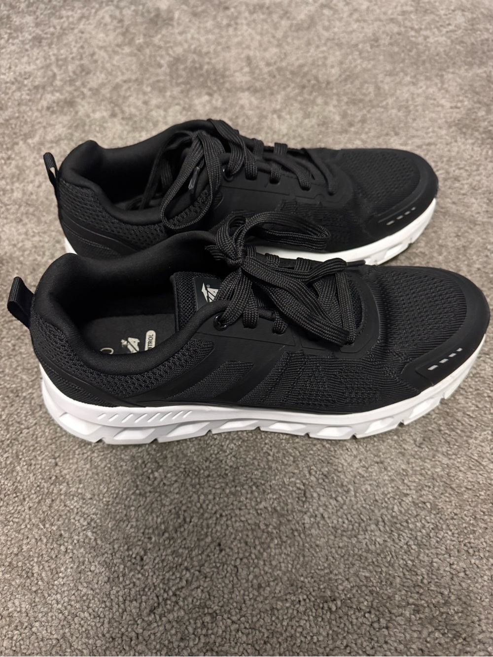 Avia Women's Black Athletic Sneakers with White Sole